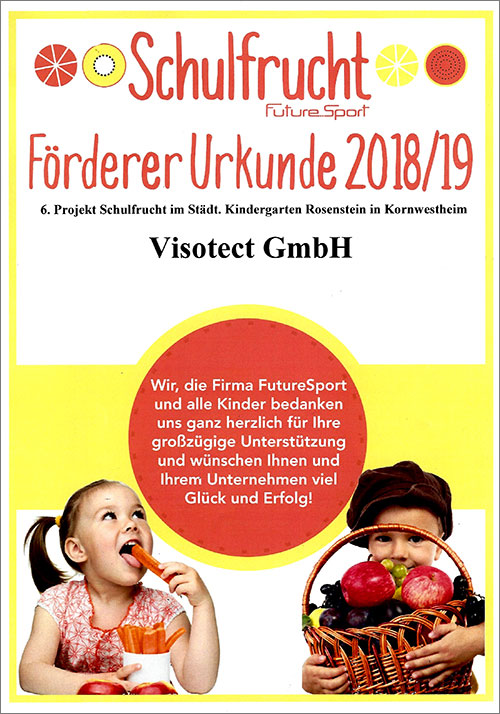 Urkunde Bj&ouml;rn-Staiger-Stiftung